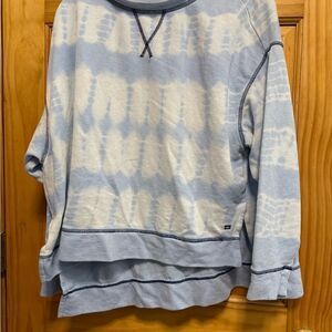 Crown & Ivy Women's size S Light Blue Tie-Dye Sweater